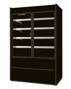 NordCap Wandkühlregal ALASKA 100 SLIM ENERGY DR BLACK